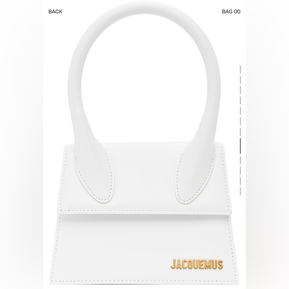 Jacquemus White ‘Le Chiquito Moyen’ Top Handle Bag